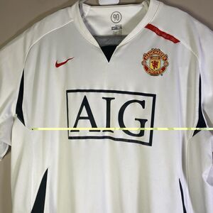 Manchester United 2008/2009 Away Football Shirt Nike Fit Soccer Jersey Size XL